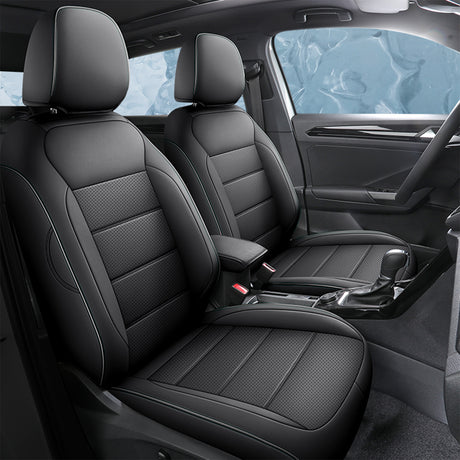 Toyota Tacoma leather seat covers custom fit by HKZAuto