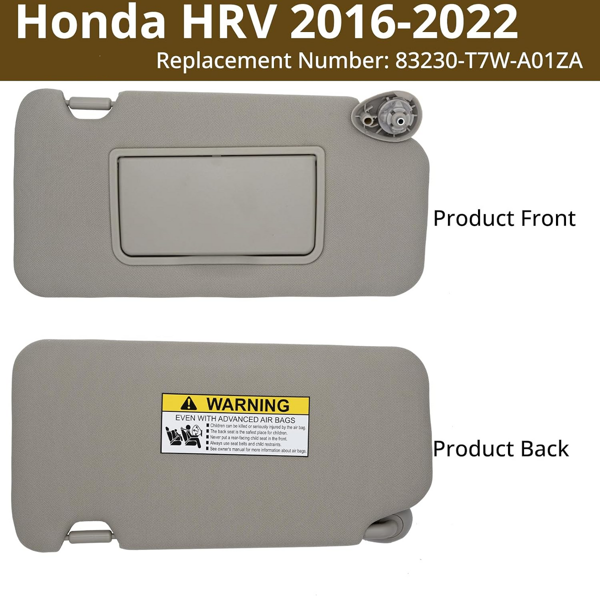 Sun Visors for 2016–2022 Honda HR-V | Custom Fit Replacement