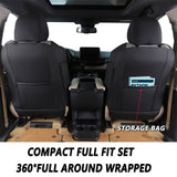 HKZ Custom Fit Car Seat Covers for Toyota Sienna 2021 2022 2023 2024 2025 - Leather