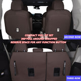 HKZ Custom Fit Car Seat Covers for Toyota Sienna 2021 2022 2023 2024 2025 - Leather