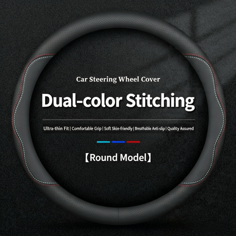 Leather Steering Wheel Covers | Custom-Fit | HKZAuto